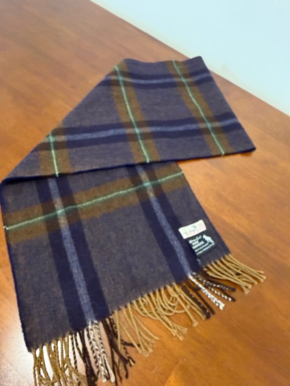 The Scotch House Pure Cashmere Unisex Plaid Scarf.